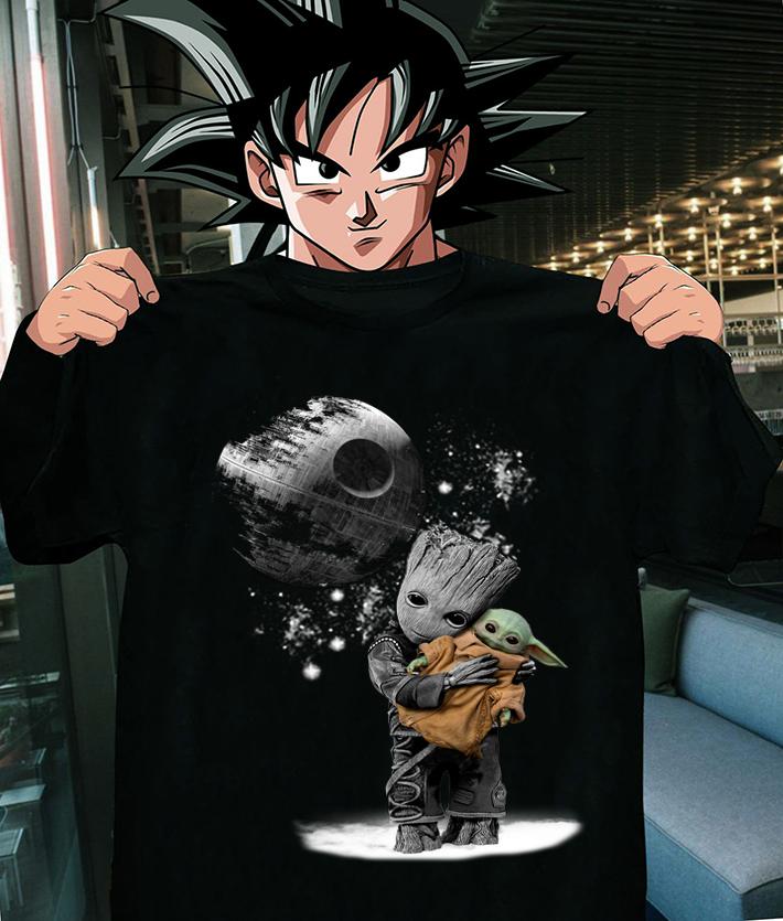 Baby Groot Hug Baby Yoda Death Stars Wars t-shirt shirt
