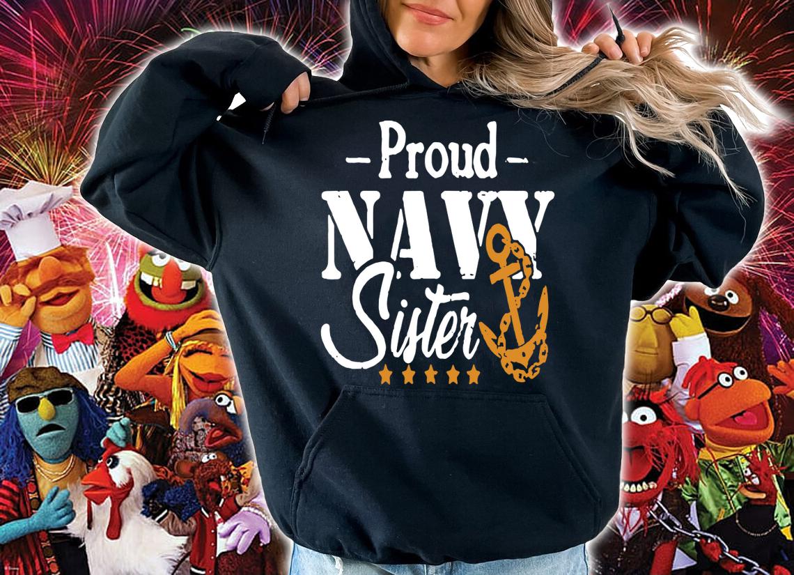 Proud Navy Sister t-shirt hoodie