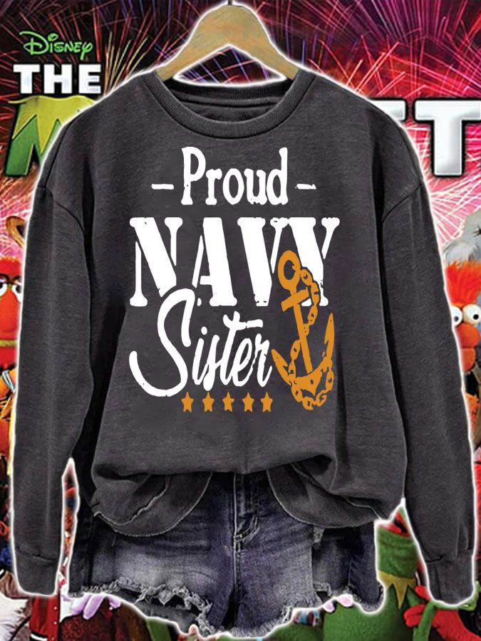 Proud Navy Sister t-shirt sweatshirt