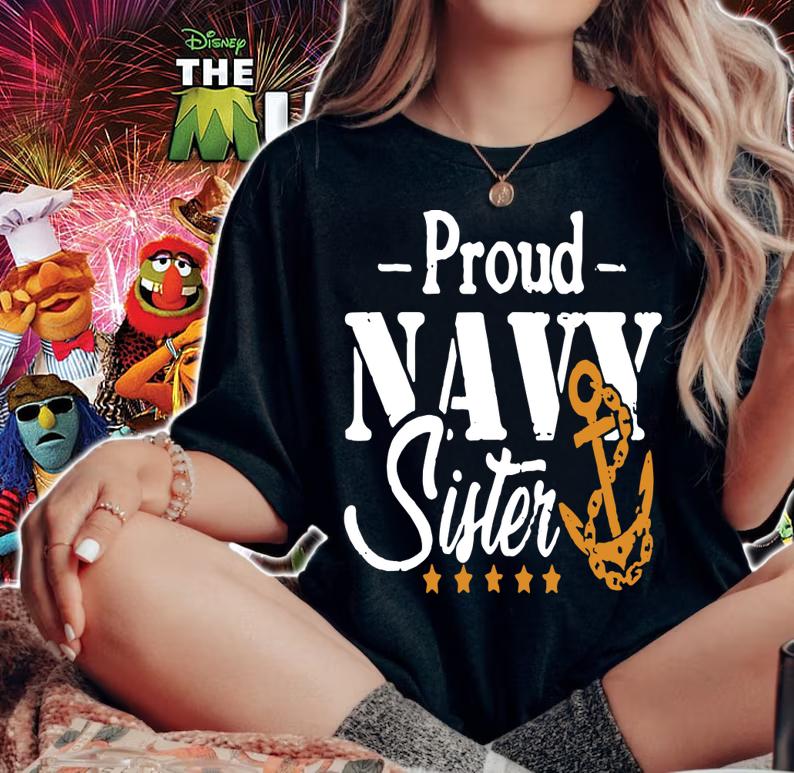 Proud Navy Sister t-shirt woman shirt