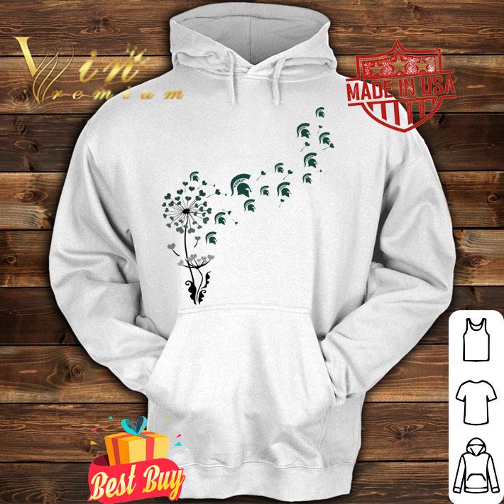 Dandelion Flower Michigan State Spartans Logo Hockey t-shirt hoodie