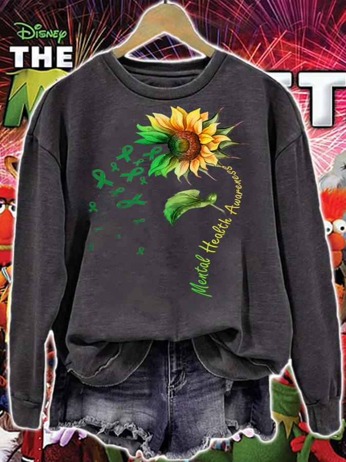 Mental Health Awareness Sunflower t-shirt sweatshirt