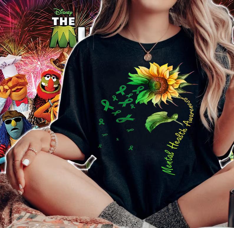 Mental Health Awareness Sunflower t-shirt woman shirt