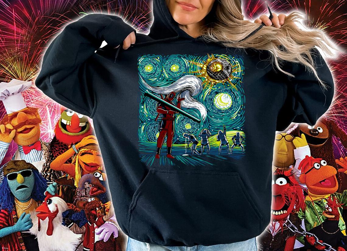 Deadpool Starry Night Featuring t-shirt hoodie