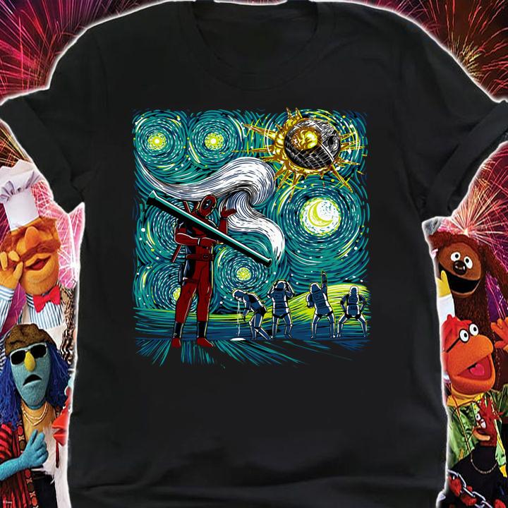 Deadpool Starry Night Featuring t-shirt shirt