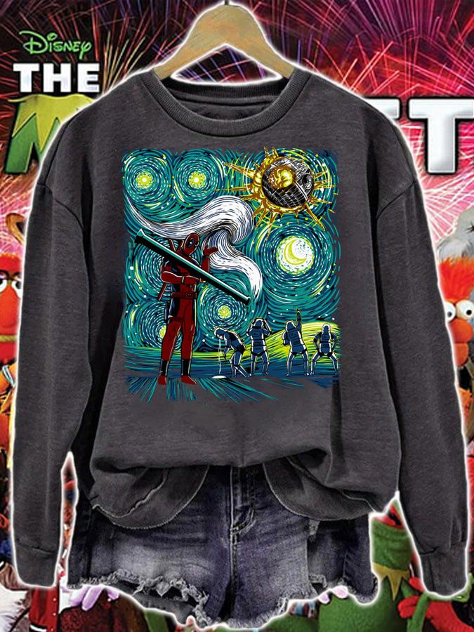 Deadpool Starry Night Featuring t-shirt sweatshirt