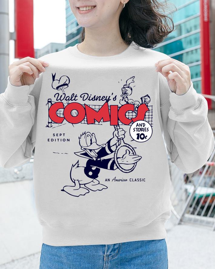 Disney Donald Duck Playing Tennis Retro Comic Cover Hat t-shirt sweatshirt