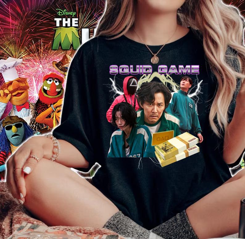 Squid Game Printed Graphic t-shirt woman shirt