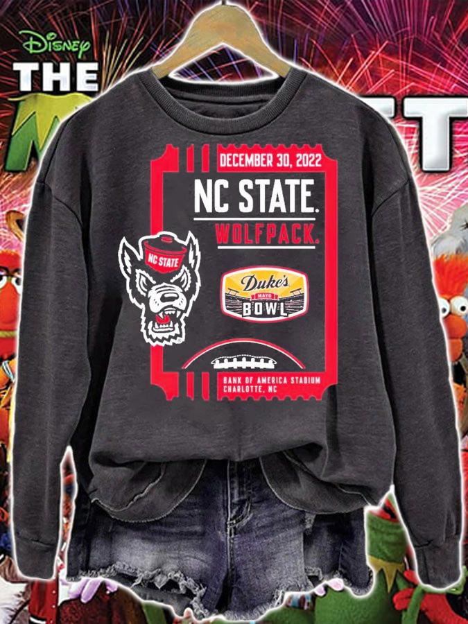 2022 Duke's Mayo Bowl North Carolina State Wolfpack Decemer 30 2022 Bank of America Stadium shirt t-shirt sweatshirt