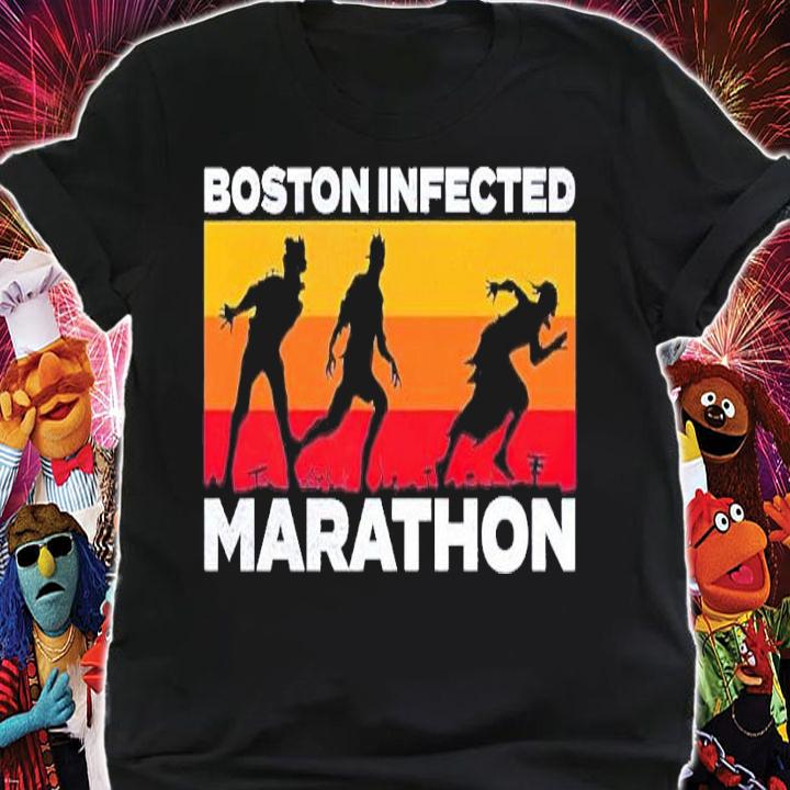Boston infected marathon shirt t-shirt shirt