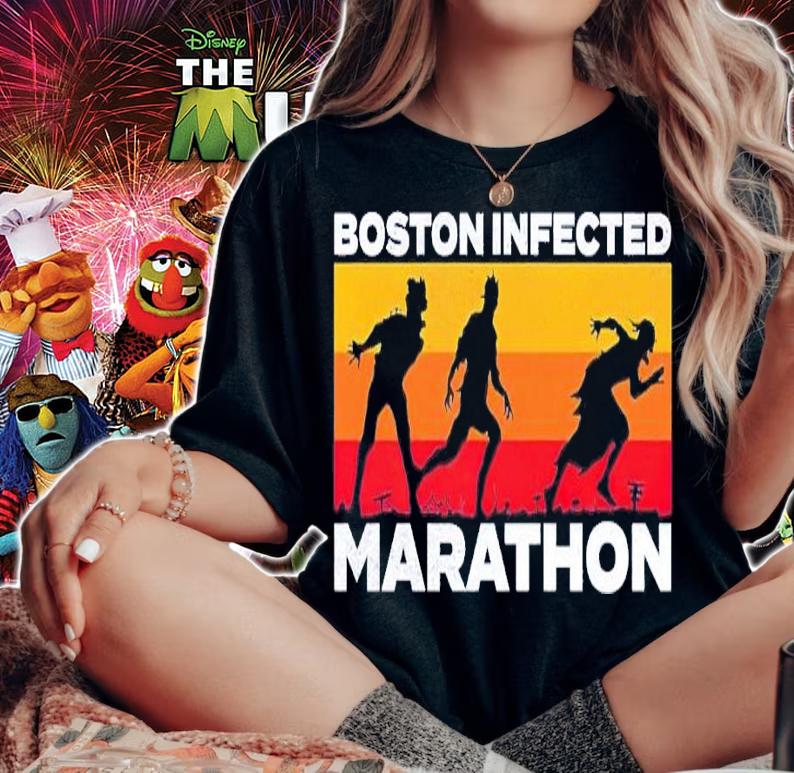 Boston infected marathon shirt t-shirt woman shirt
