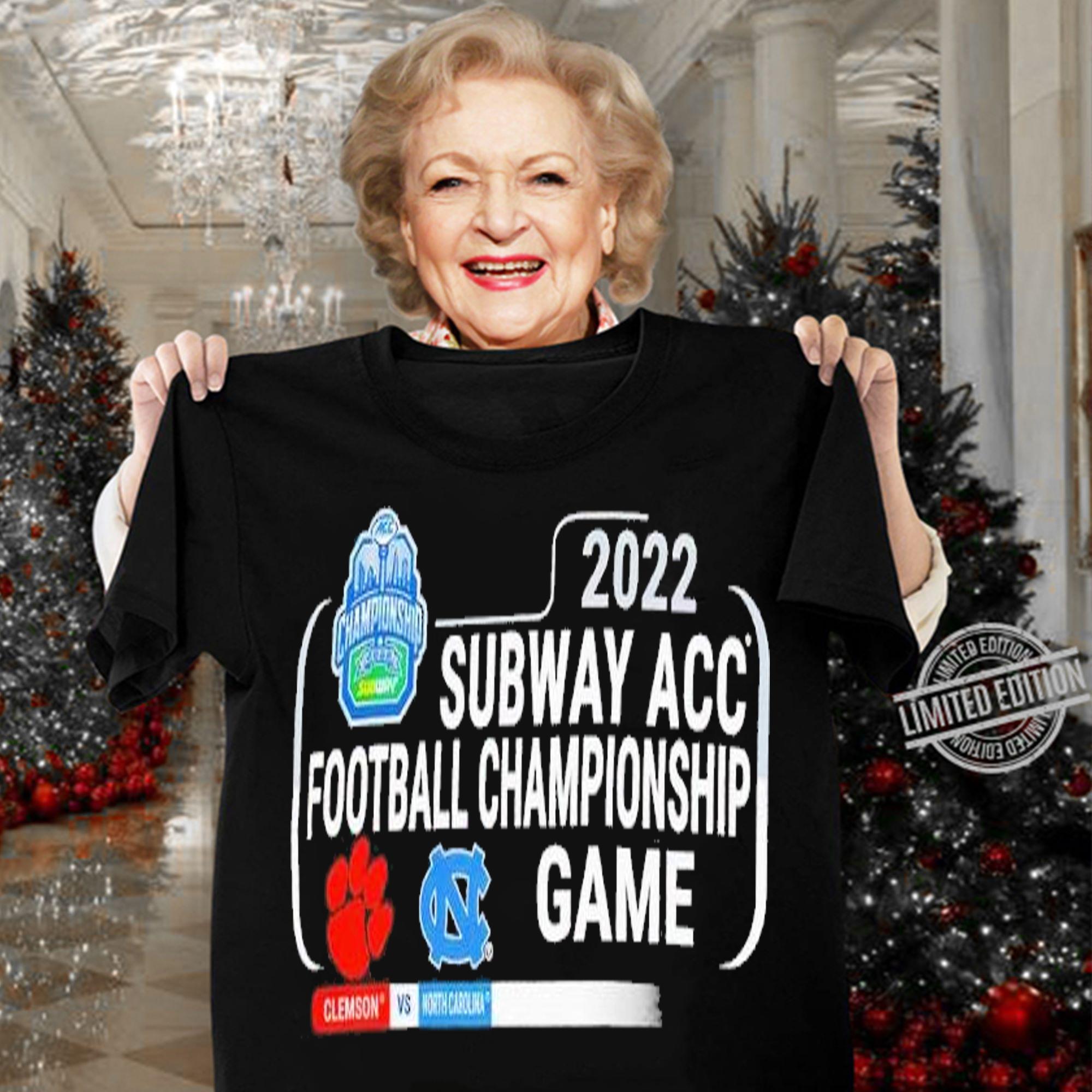 2022 Subway ACC football Championship Game Clemson vs North Carolina shirt t-shirt woman shirt
