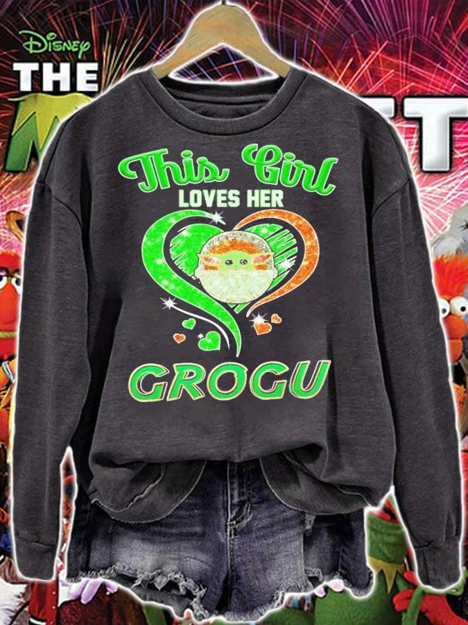 Baby Yoda this girl loves her grogu shirt t-shirt sweatshirt