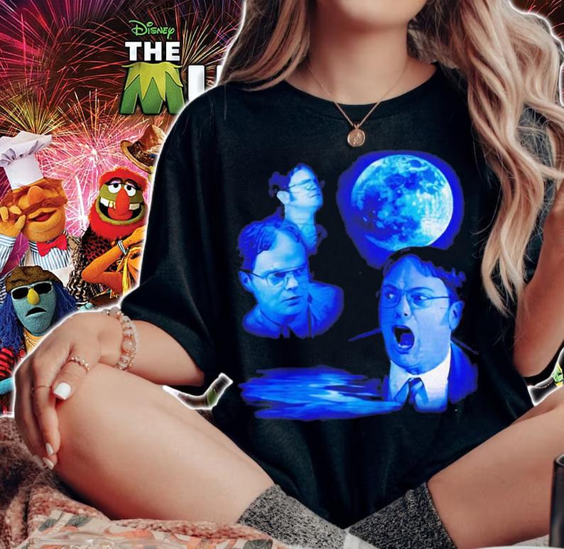 Dwight Three Wolf Moon shirt t-shirt woman shirt