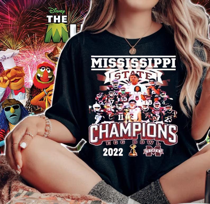 Egg Bowl Mississippi State Bulldogs Champions 2022 Shirt t-shirt woman shirt
