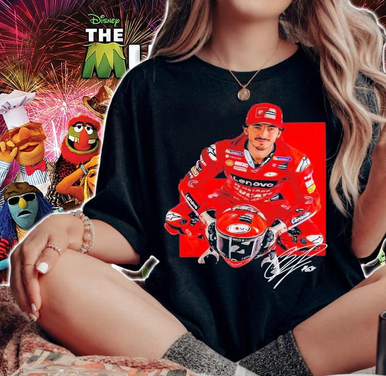 Francesco Bagnaia Motorsport Signature Shirt t-shirt woman shirt
