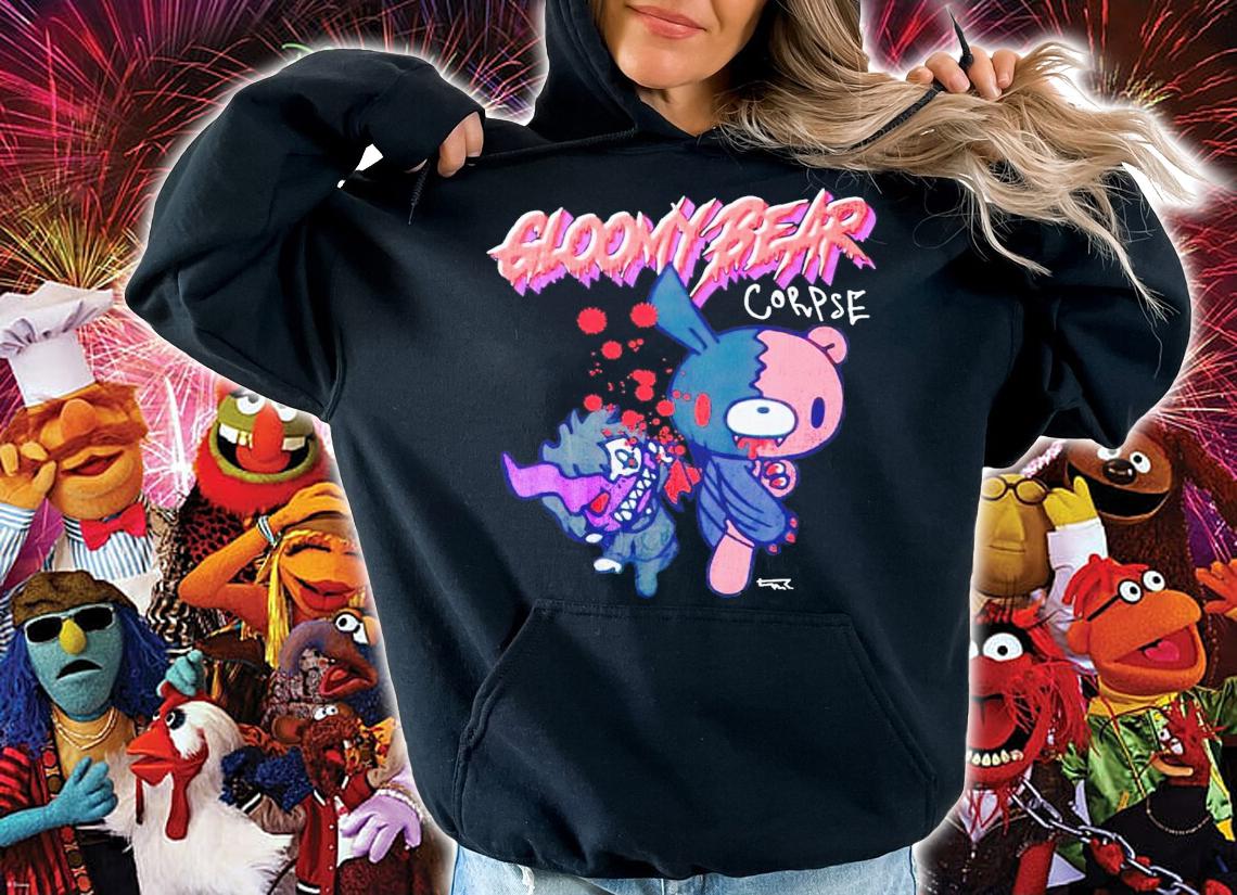Gloomy bear official gloomy bear x corpse shirt t-shirt hoodie