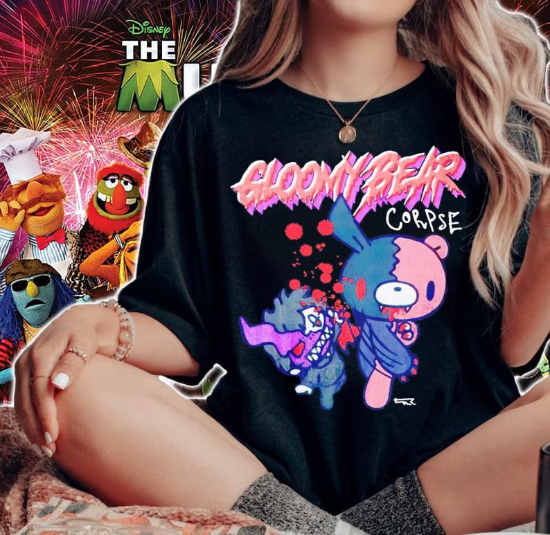 Gloomy bear official gloomy bear x corpse shirt t-shirt woman shirt