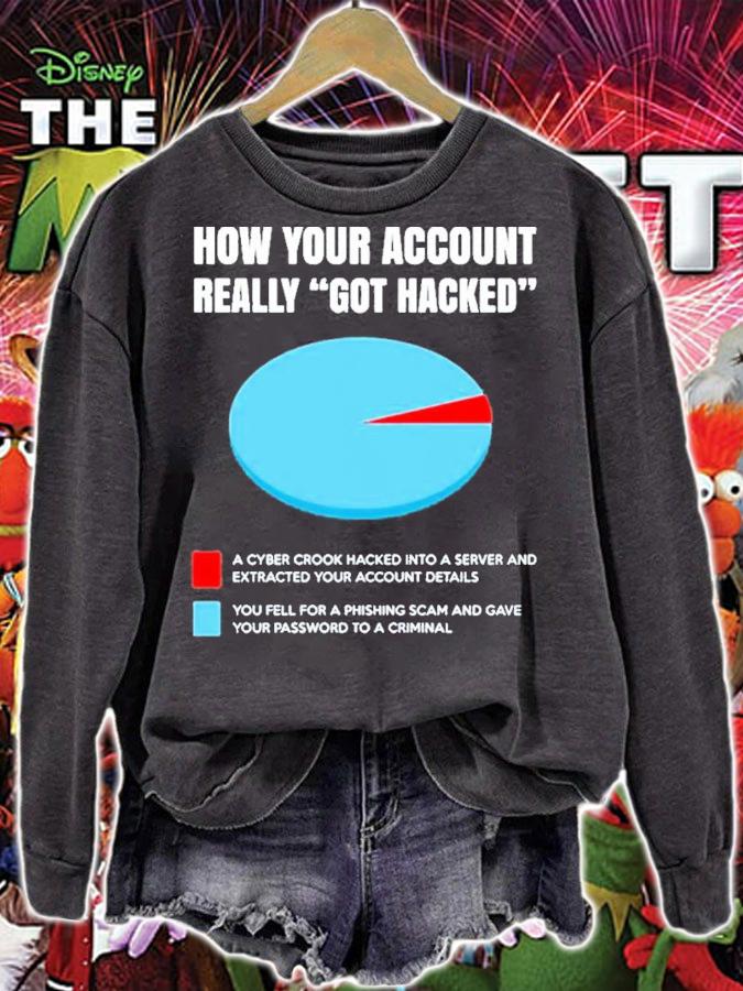 How your account really got hacked shirt t-shirt sweatshirt