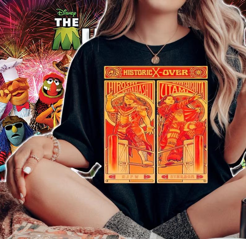 Hiroshi Tanahashi x Utami Hayashishita collaboration shirt t-shirt woman shirt