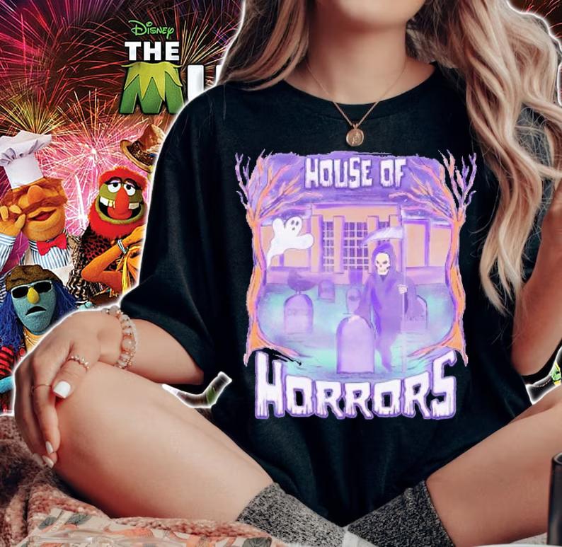 House of horrors grim reaper and ghost shirt t-shirt woman shirt
