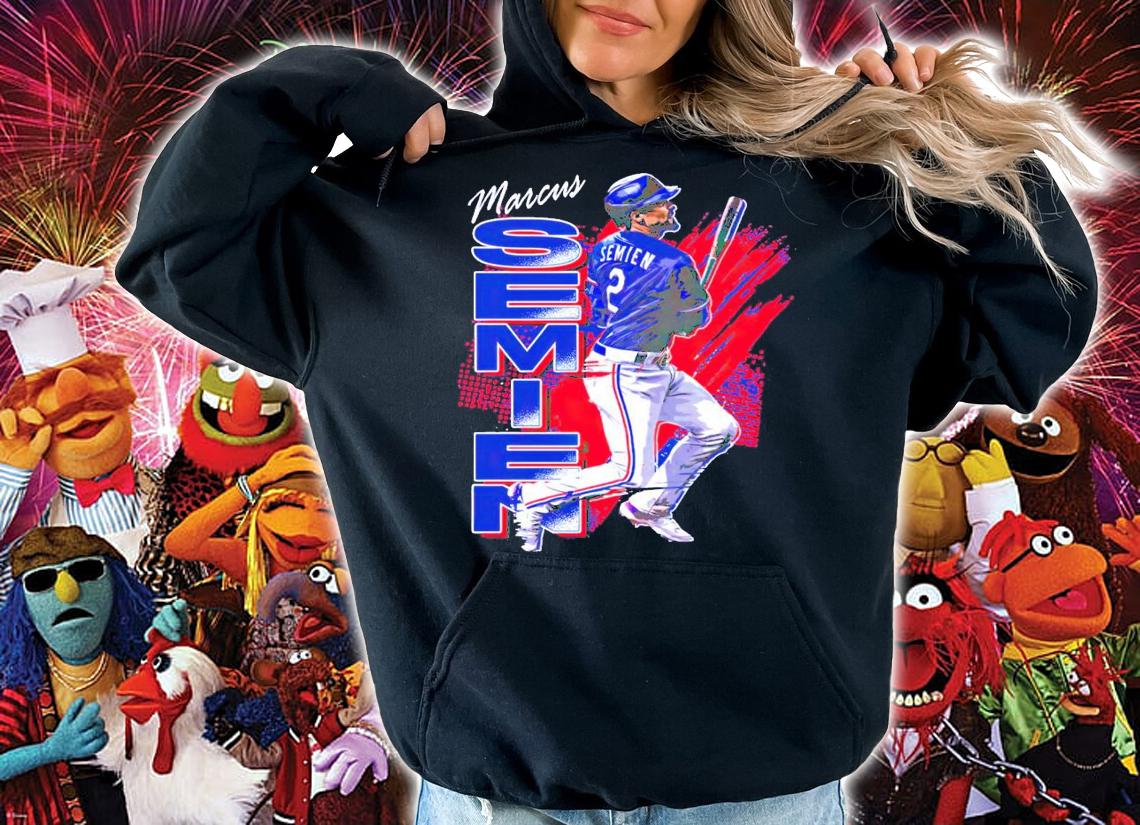 Marcus Semien Retro Grunge MLBPA shirt t-shirt hoodie