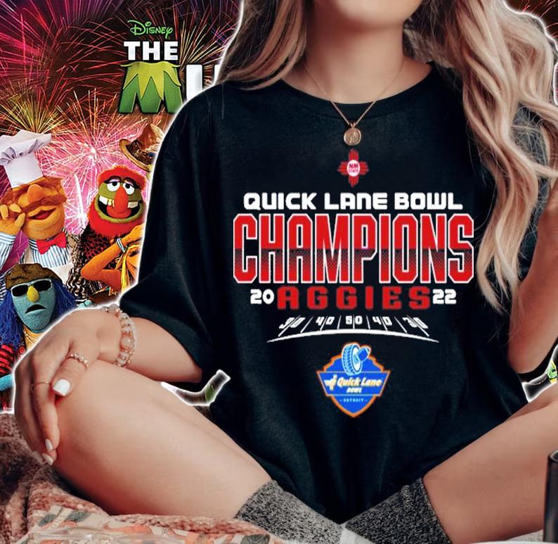Mexico State NCAA Quick Lane Bowl Champions 2022 Shirt t-shirt woman shirt