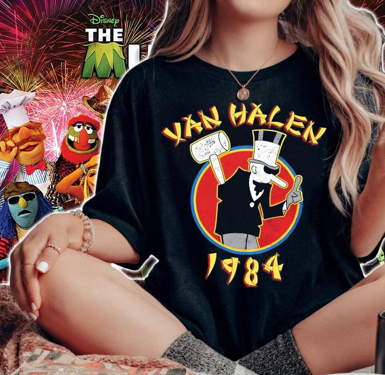 Nice mens Van Halen 1984 Hammer Guy shirt t-shirt woman shirt