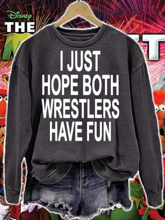 I Just Shop Both Wrestlers Have Fun shirt t-shirt
