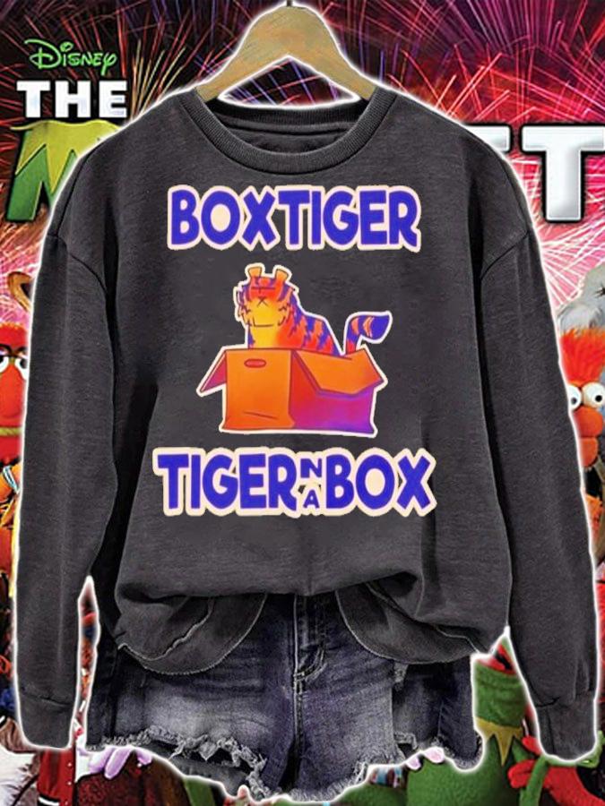 Box tiger tiger in a box shirt t-shirt