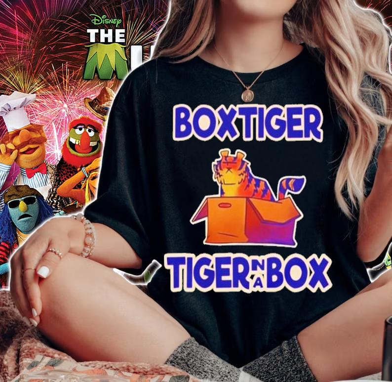 Box tiger tiger in a box shirt t-shirt