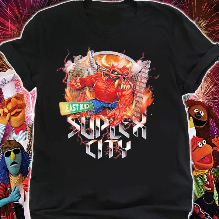 Brock Lesnar Suplex City Beast BLVD Authentic shirt t-shirt shirt