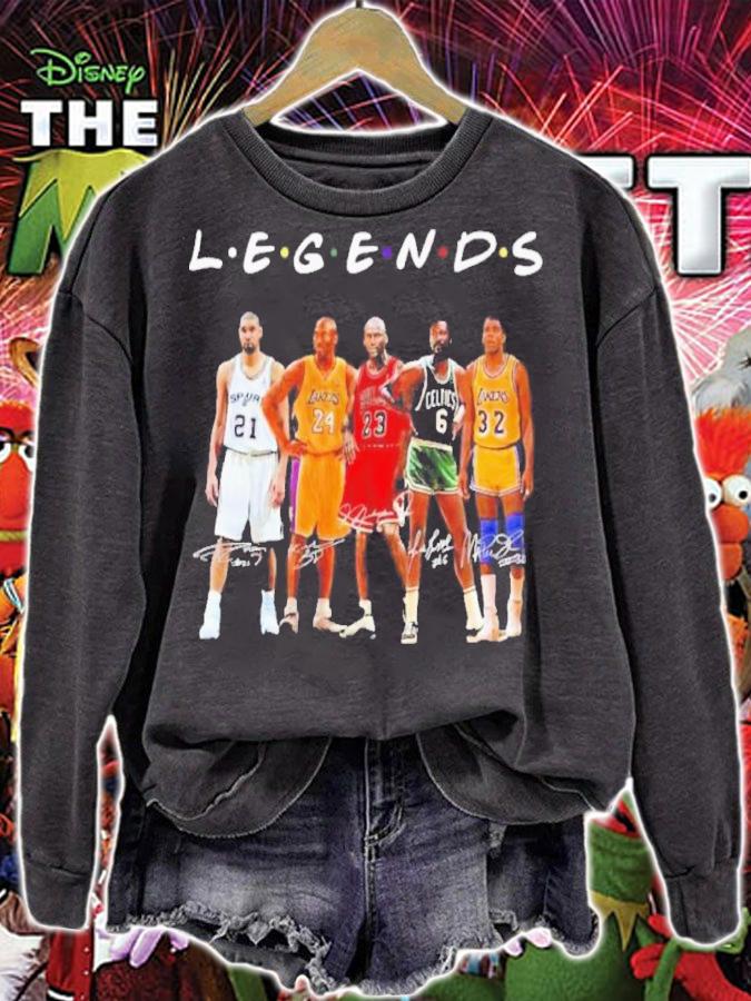 Legends Tim Duncan Kobe Bryant Michael Jordan Bill Russell And Magic Johnson Signatures Shirt t-shirt