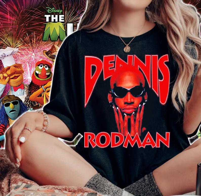 No 91 NBA Basketball Player Dennis Rodman Retro Vintage Shirt t-shirt