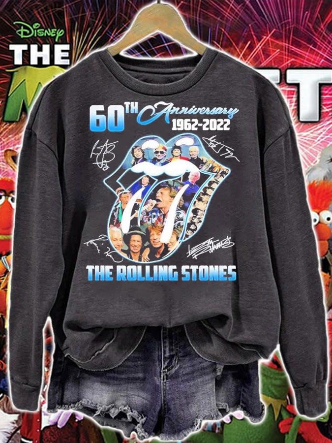 Rock N Roll The Rolling Stones 60th Anniversary 1962-2022 Signatures Shirt t-shirt sweatshirt
