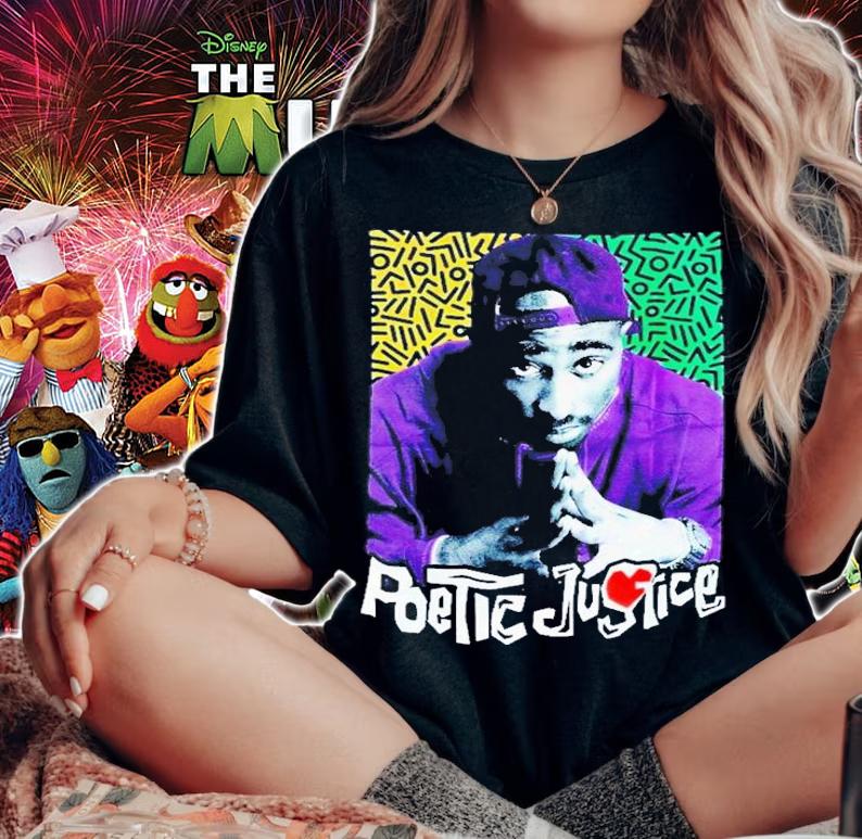 Poetic Justice Tupac 90s Movie T-Shirt t-shirt woman shirt