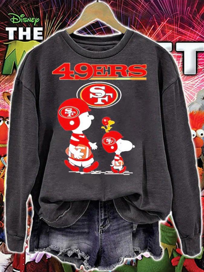 Super Bowl San Francisco 49ers Snoopy The Peanuts Shirt t-shirt sweatshirt