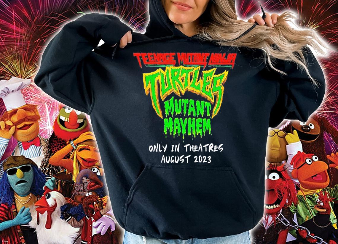 Teenage Mutant Ninja Mutant Mayhem onlu in theatres August 2023 shirt t-shirt
