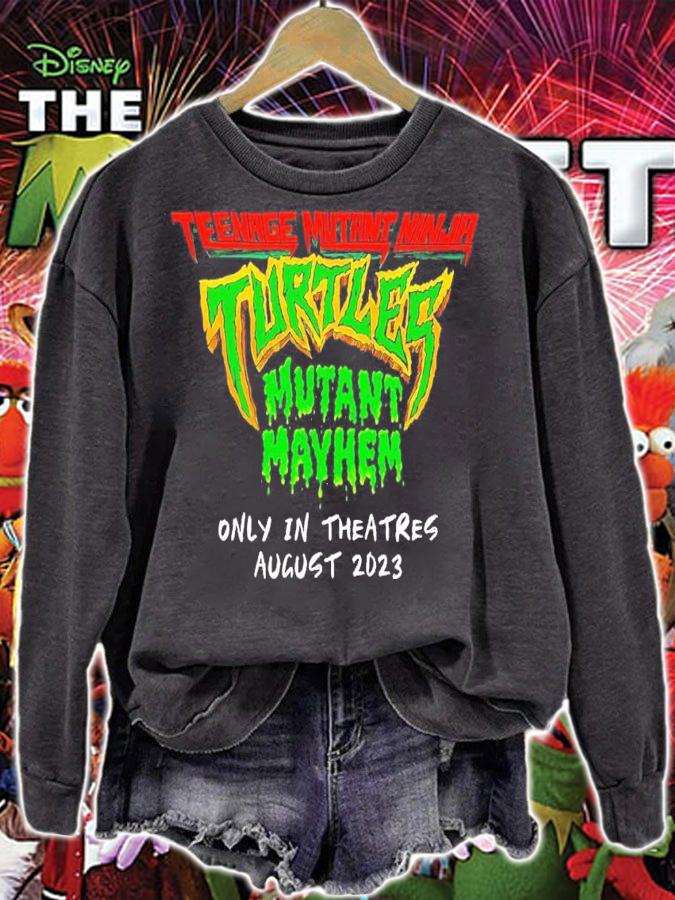 Teenage Mutant Ninja Mutant Mayhem onlu in theatres August 2023 shirt t-shirt