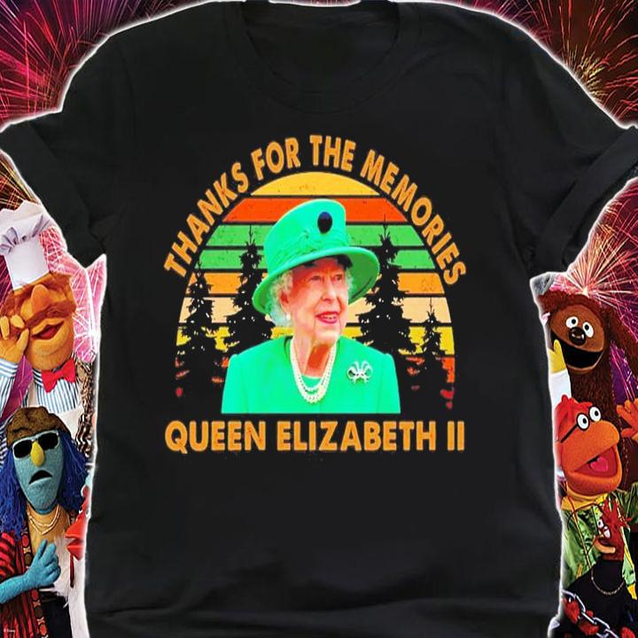 Thanks For The Memories The Queen Elizabeth II 1926-2022 Vintage T-Shirt t-shirt shirt