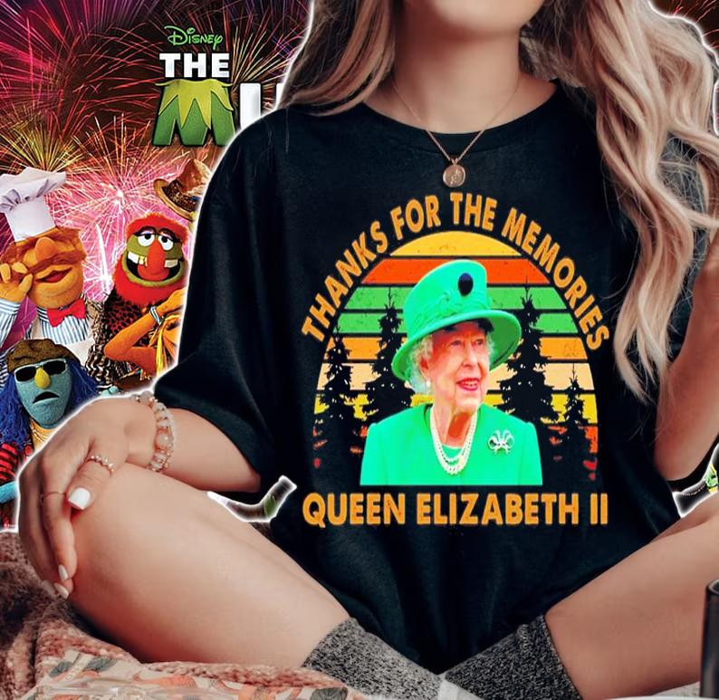 Thanks For The Memories The Queen Elizabeth II 1926-2022 Vintage T-Shirt t-shirt woman shirt