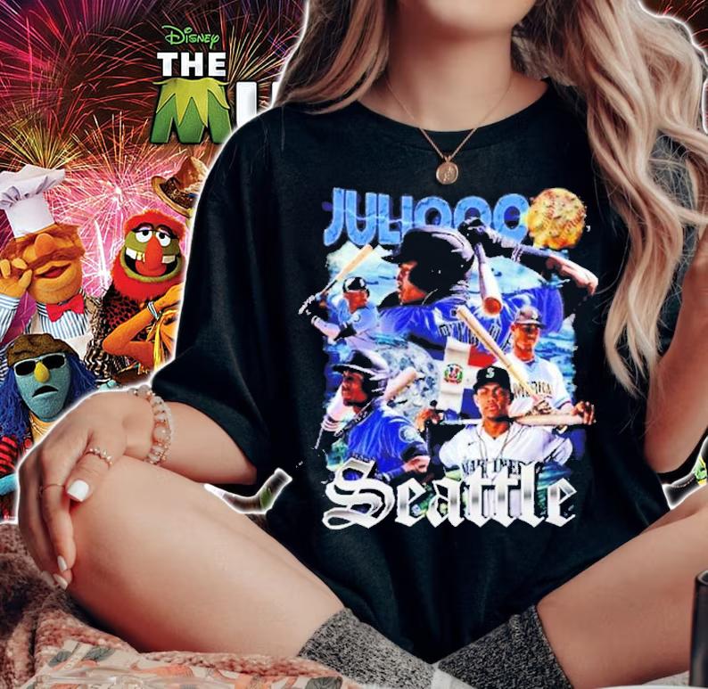 Vintage Julio Rodriguez MLB Mariners Baseball T-Shirt t-shirt woman shirt
