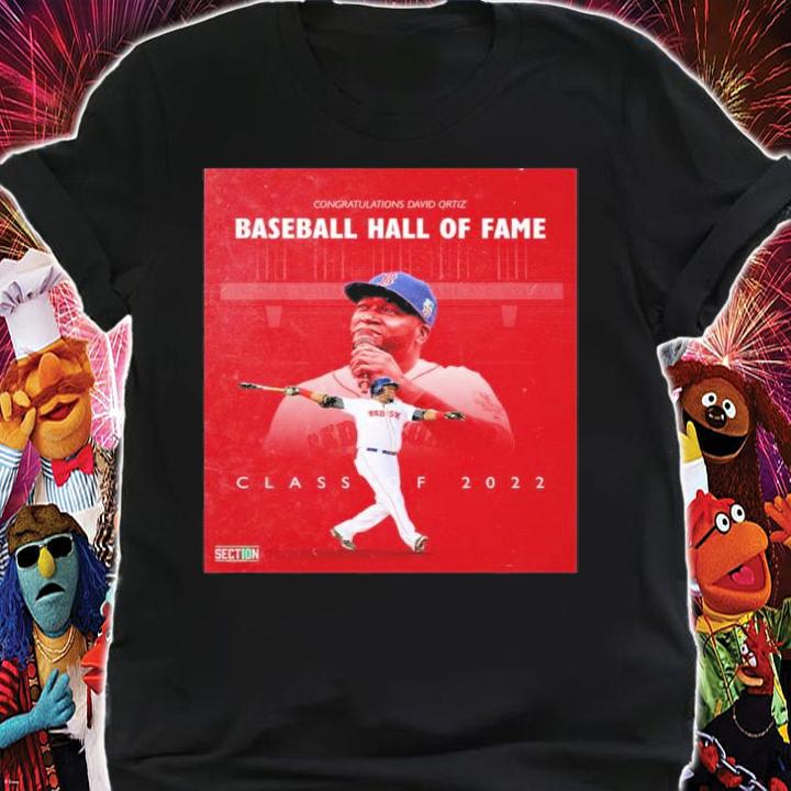Congratulations David Ortiz Baseball Hall Of Fame Class Of 2022 Shirt t-shirt