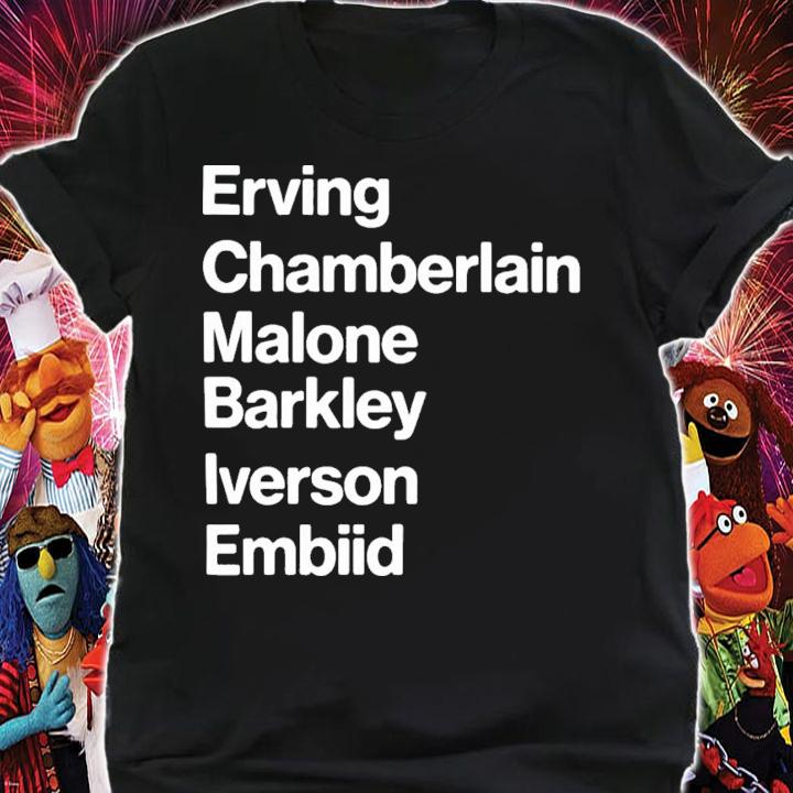 Erving Chamberlain Malone Barley Iverson Embiid T-Shirt t-shirt