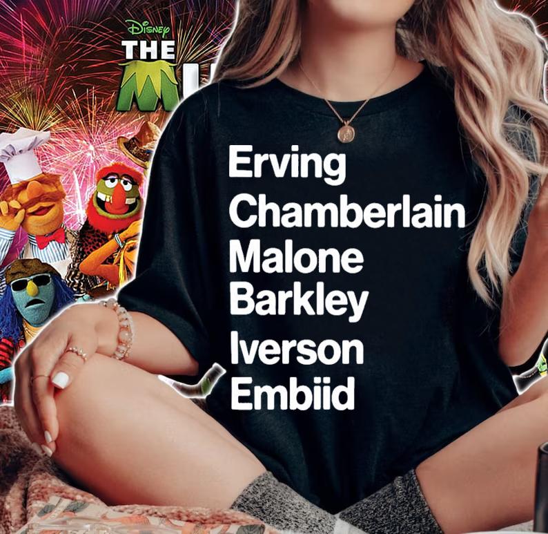 Erving Chamberlain Malone Barley Iverson Embiid T-Shirt t-shirt
