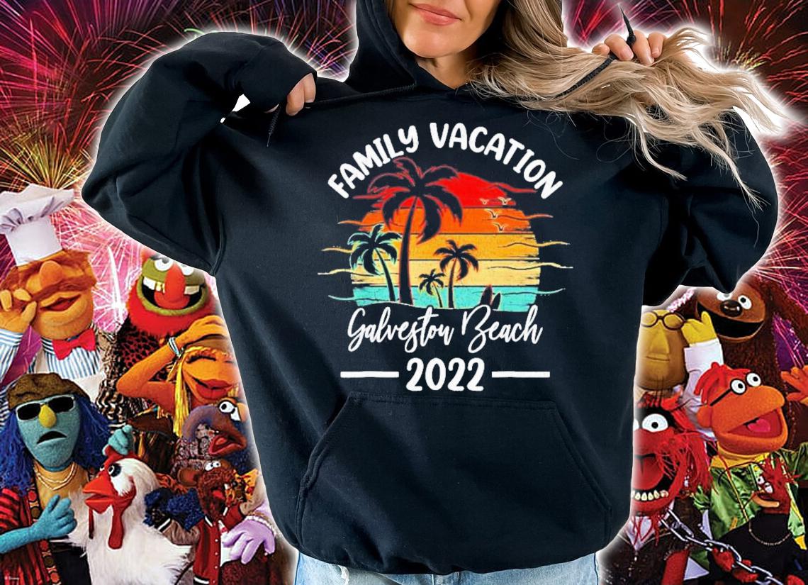 Family Vacation 2022 Texas Galveston Beach Vintage T-Shirt t-shirt