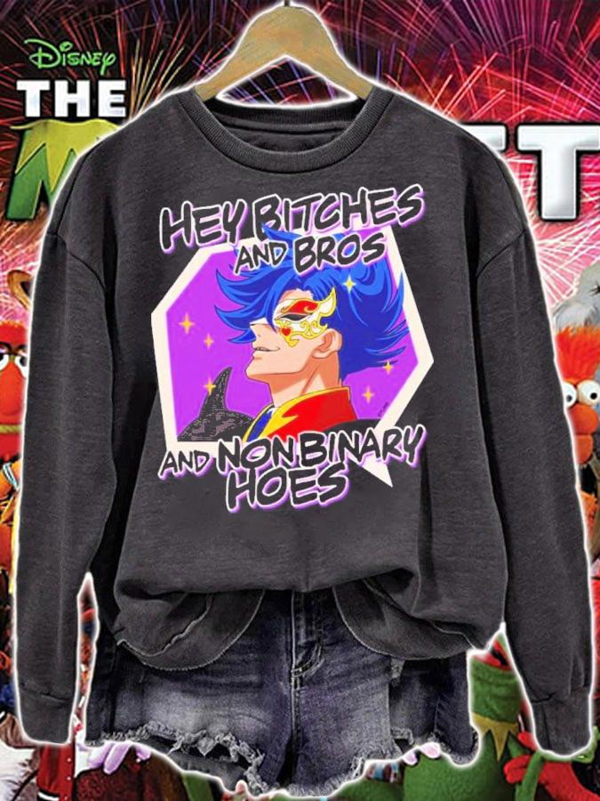 Hey Bitches And Bros And Non Binary Hoes Adam SK8 The Infinity Shirt t-shirt