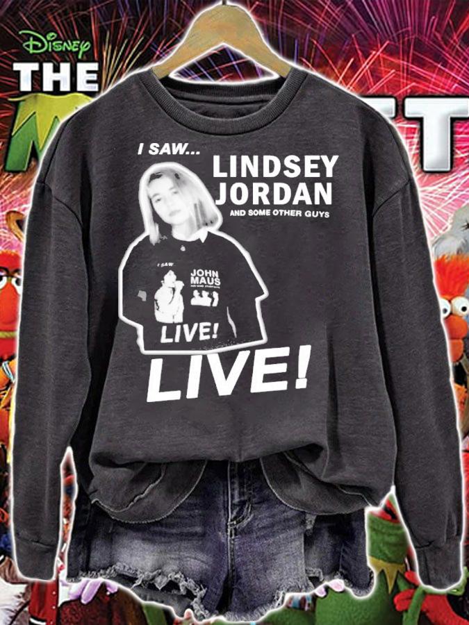 I Saw Lindsey Jordan Live 2022 Illustration Shirt t-shirt