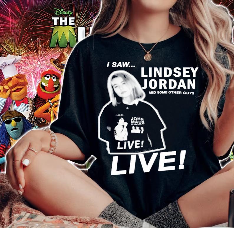 I Saw Lindsey Jordan Live 2022 Illustration Shirt t-shirt