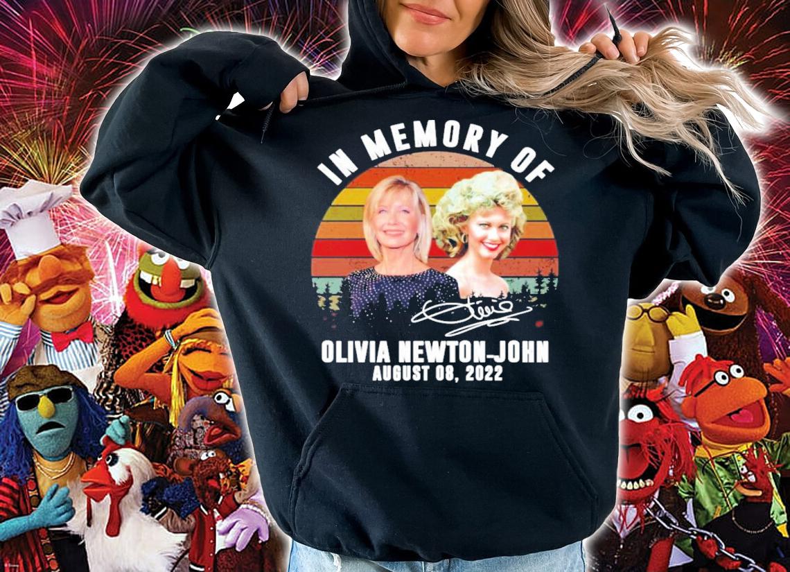 In memory of Olivia Newton-John August 08 2022 signature vintage shirt t-shirt